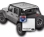 JTops Jeep Wrangler JKU Mesh Sun Shade white JTopsUSA