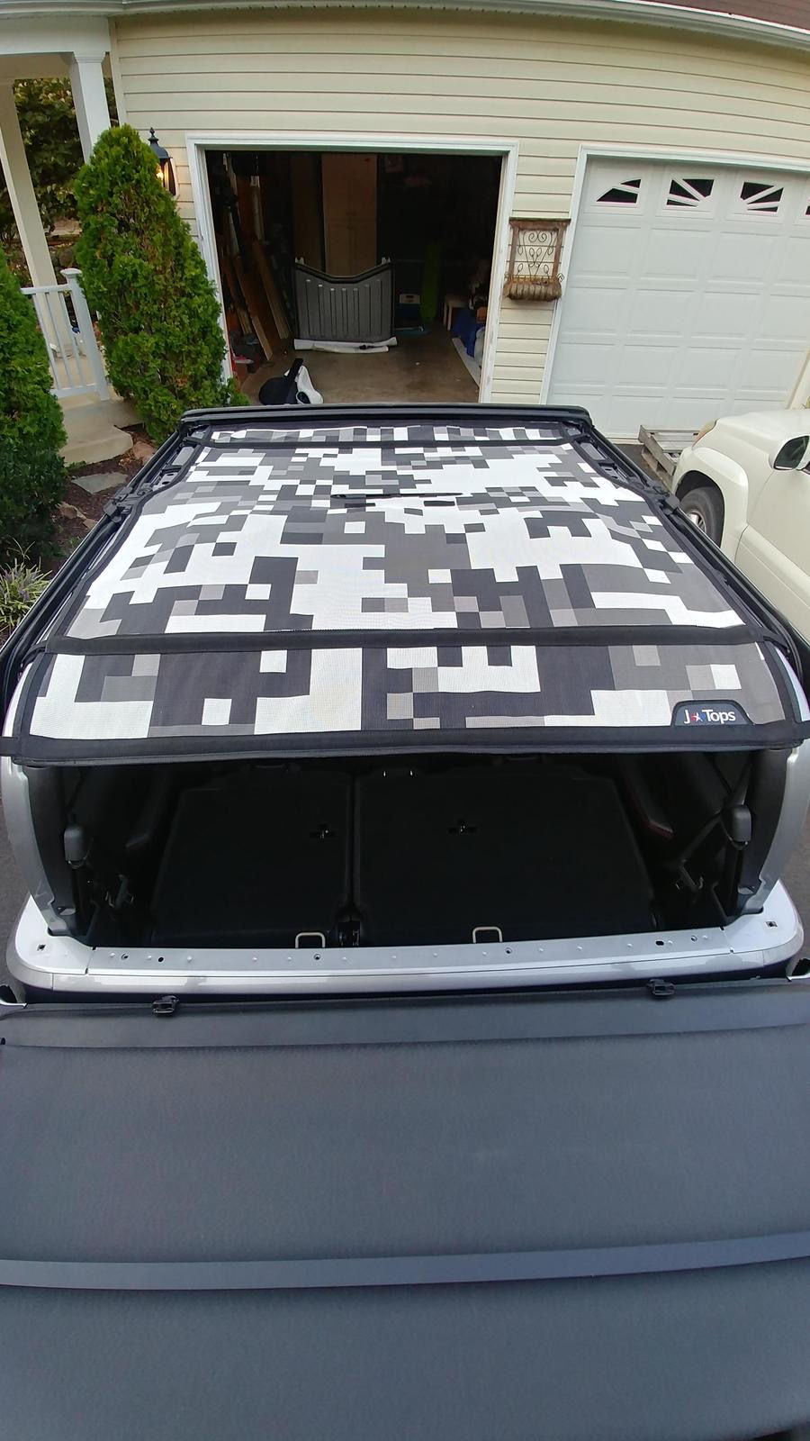 Thumbnail: JTops Jeep Wrangler and Ford Bronco Sunshade Custom Printed - JLU