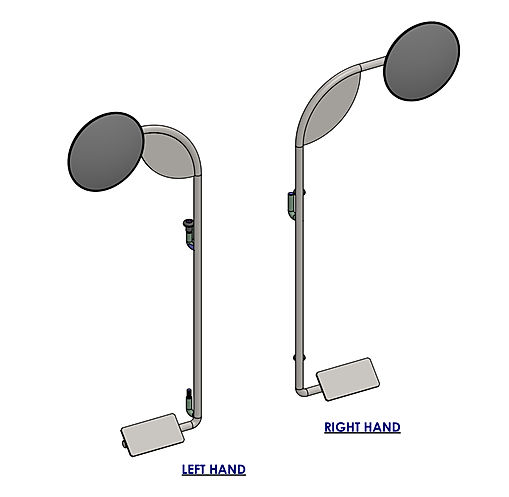 Jeep Wrangler Foot Peg with Mirrors