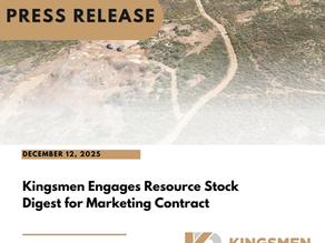 Kingsmen Engages Resource Stock Digest for Marketing 