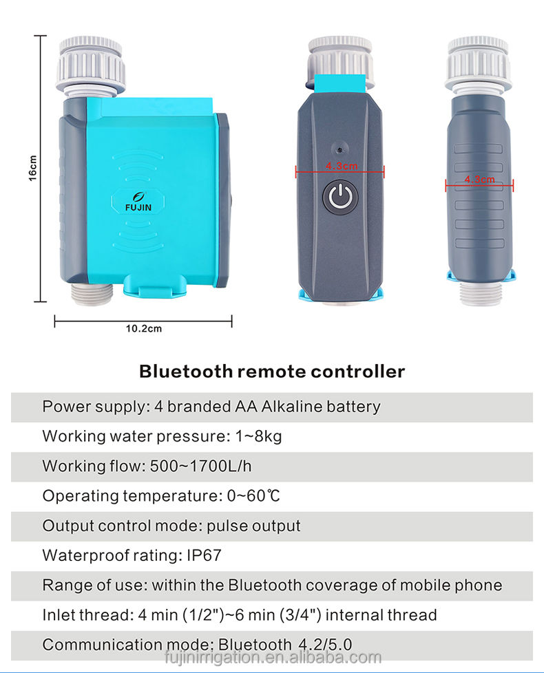 Miniatura: Controlador - Timer de Riego Canilla Bluetooth Fujin Sensor Lluvia