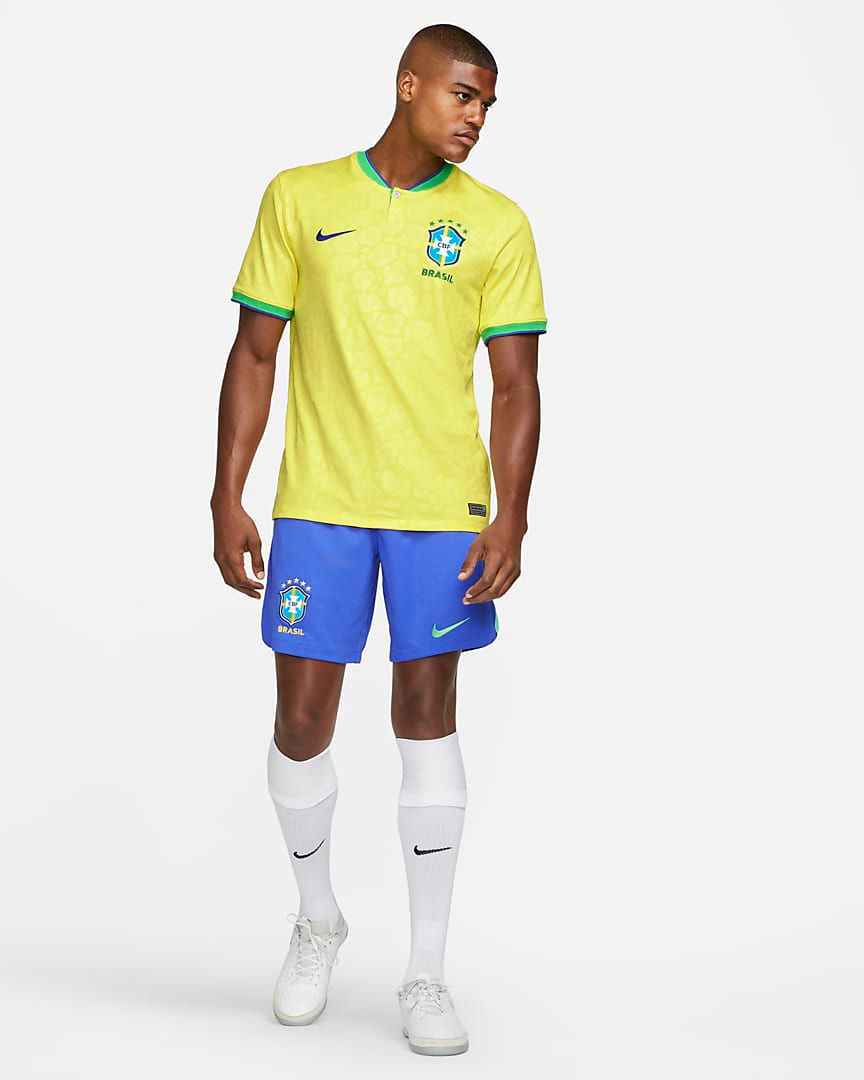 Thumbnail: Nike Brazil Men's Dri-FIT Soccer Jersey Stadium Home