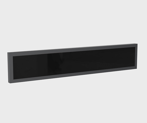 Stretched-bar-LCD-displays