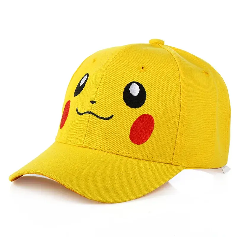 Anime Pokemon Baseball Cap Pikachu Hat Adjustable Pokemon Girls, Boys Children's