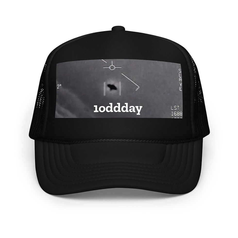 Thumbnail: 1oddday - Tic Tac UAP - trucker hat (black)