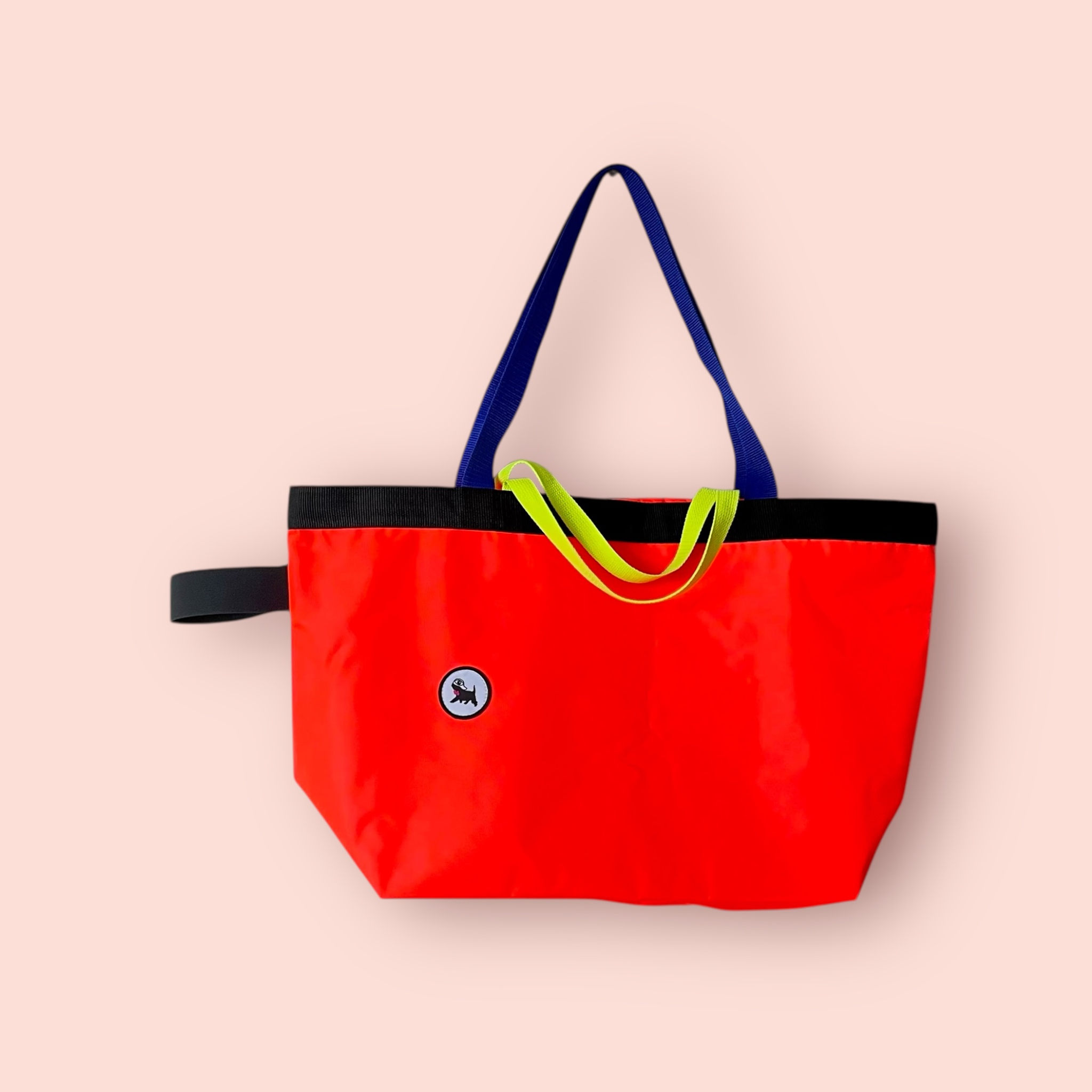 Cabas pliable / orange fluo