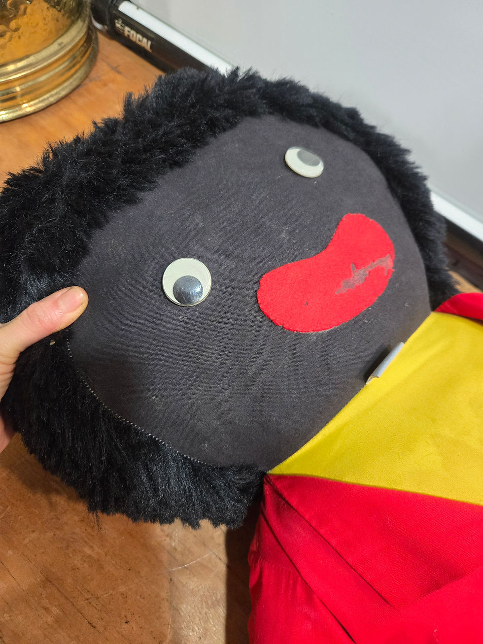 Thumbnail: vintage Golliwog doll Joy Toys Australia 1950's 60's 94cm