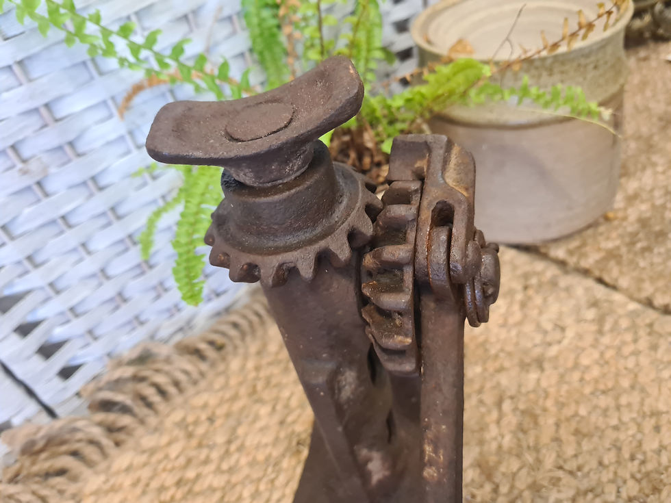 Thumbnail: St. JOE. MICH. & WINDSOR CAN VINTAGE CAR SCREW BOTTLE JACK Tool