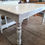 Thumbnail: Antique Vintage OLD PINE TIMBER DINING TABLE WHITE RUSTIC FARMHOUSE