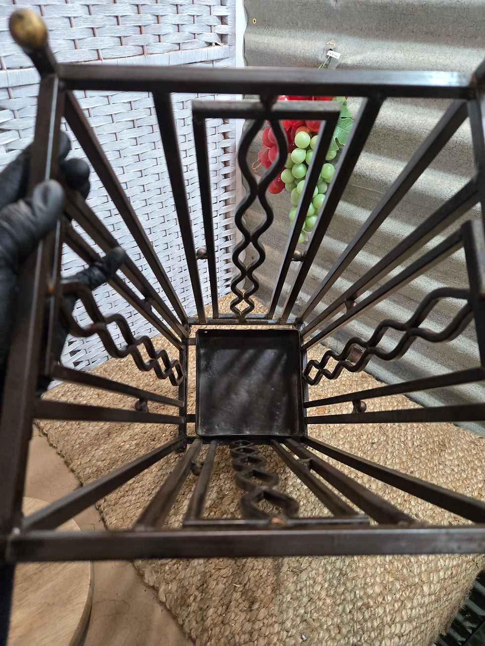 Thumbnail: Vintage umbrella walking stick holder stand metal 