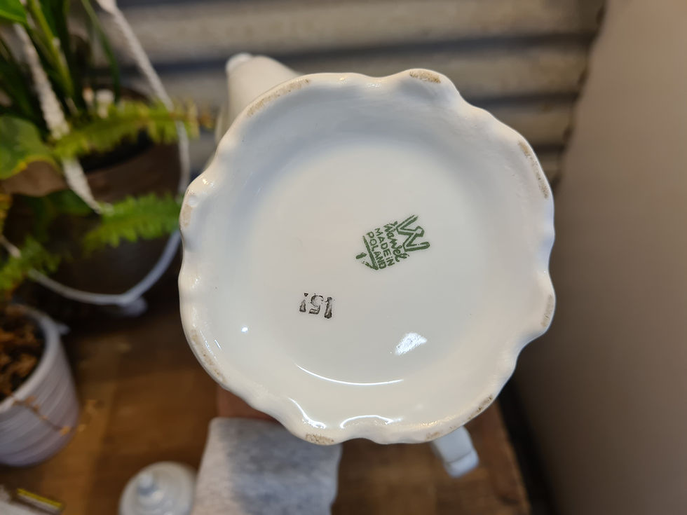 Thumbnail: Vintage Wawel Dinnerware Casa Oro Teapot white Poland