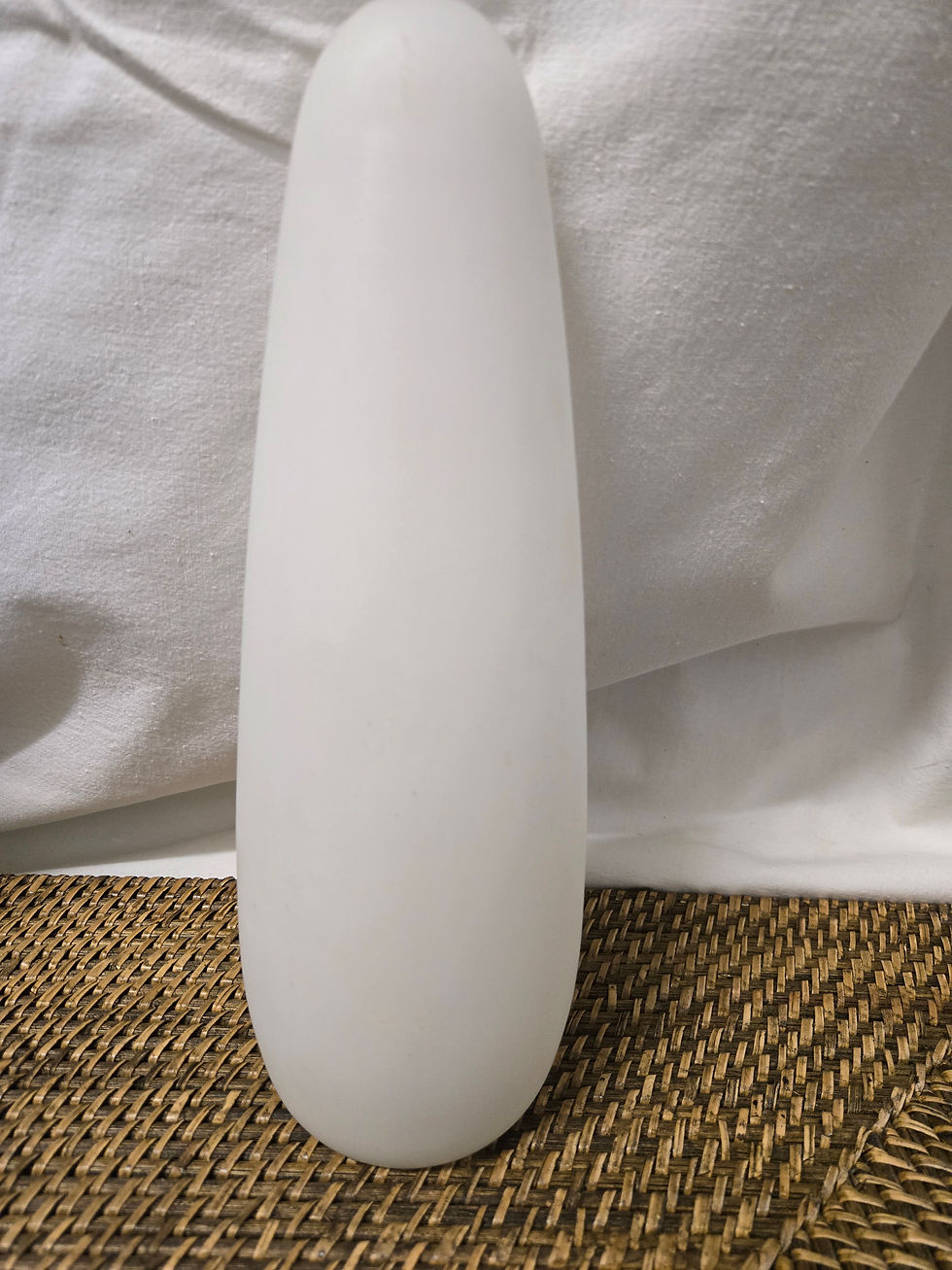Thumbnail: MCM 1x 1950's 60's Satin finished lamp glass shade white  Philips Louis Kalff 