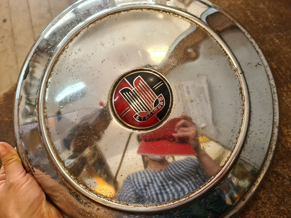 Thumbnail: 1 x Vintage standard vanguard hubcap Wheel cover
