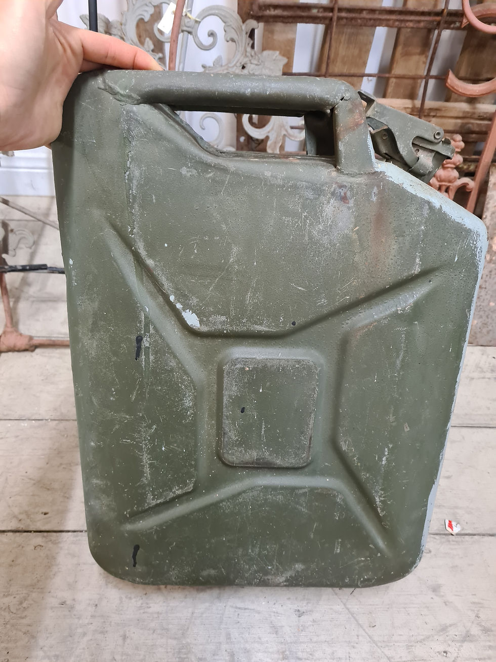 Thumbnail: Vintage 1976 BSC CPW BRITISH military jerry Fuel can metal 20L 