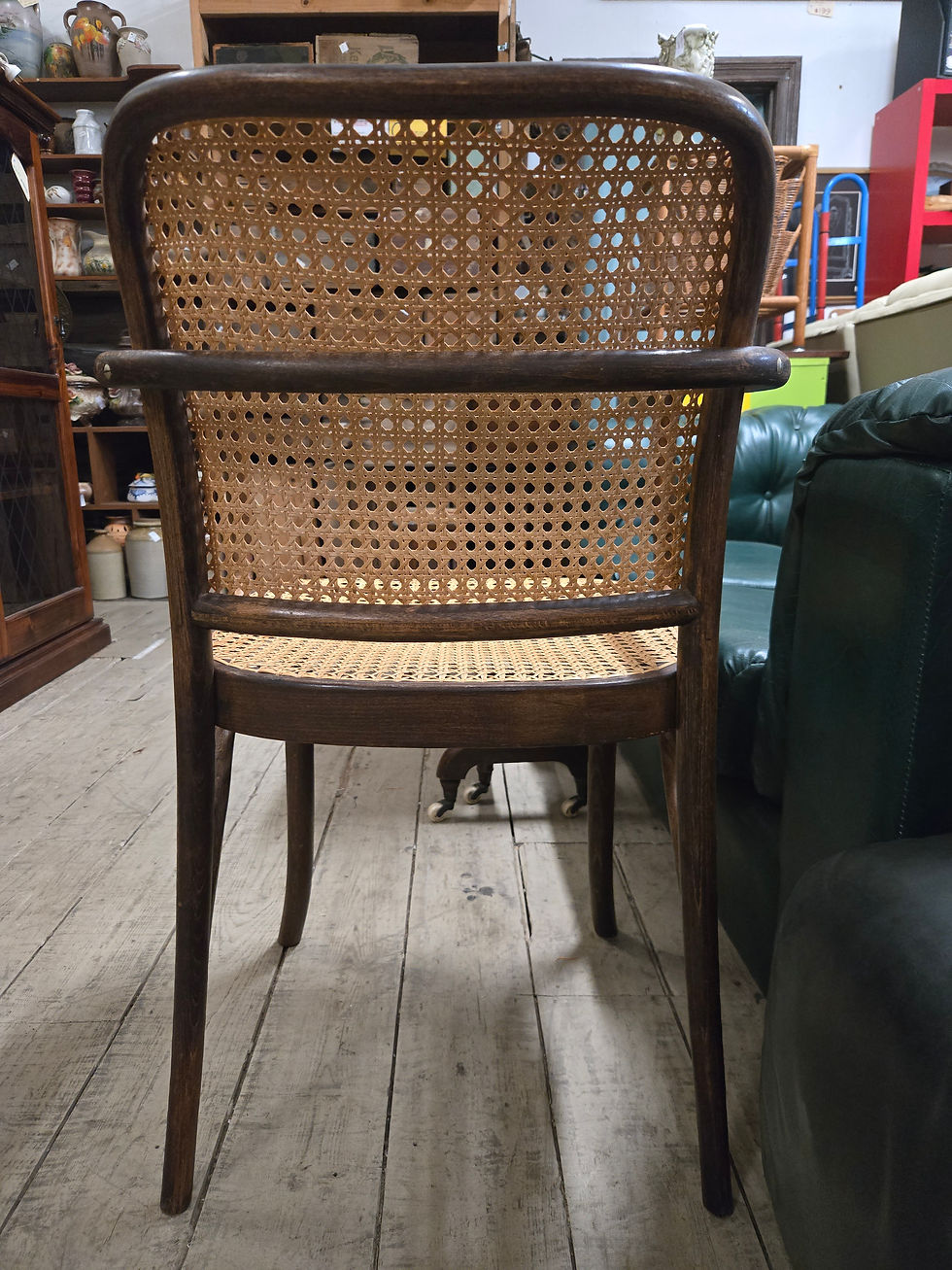 Thumbnail: 1x 1960's Josef Hoffmann FMG Poland Bentwood Cane Armchair