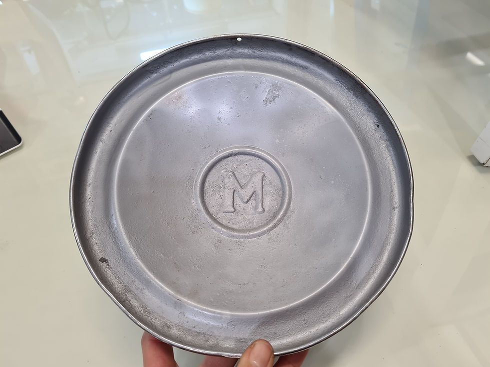 Thumbnail: Vintage morris car hubcap wheel cover 