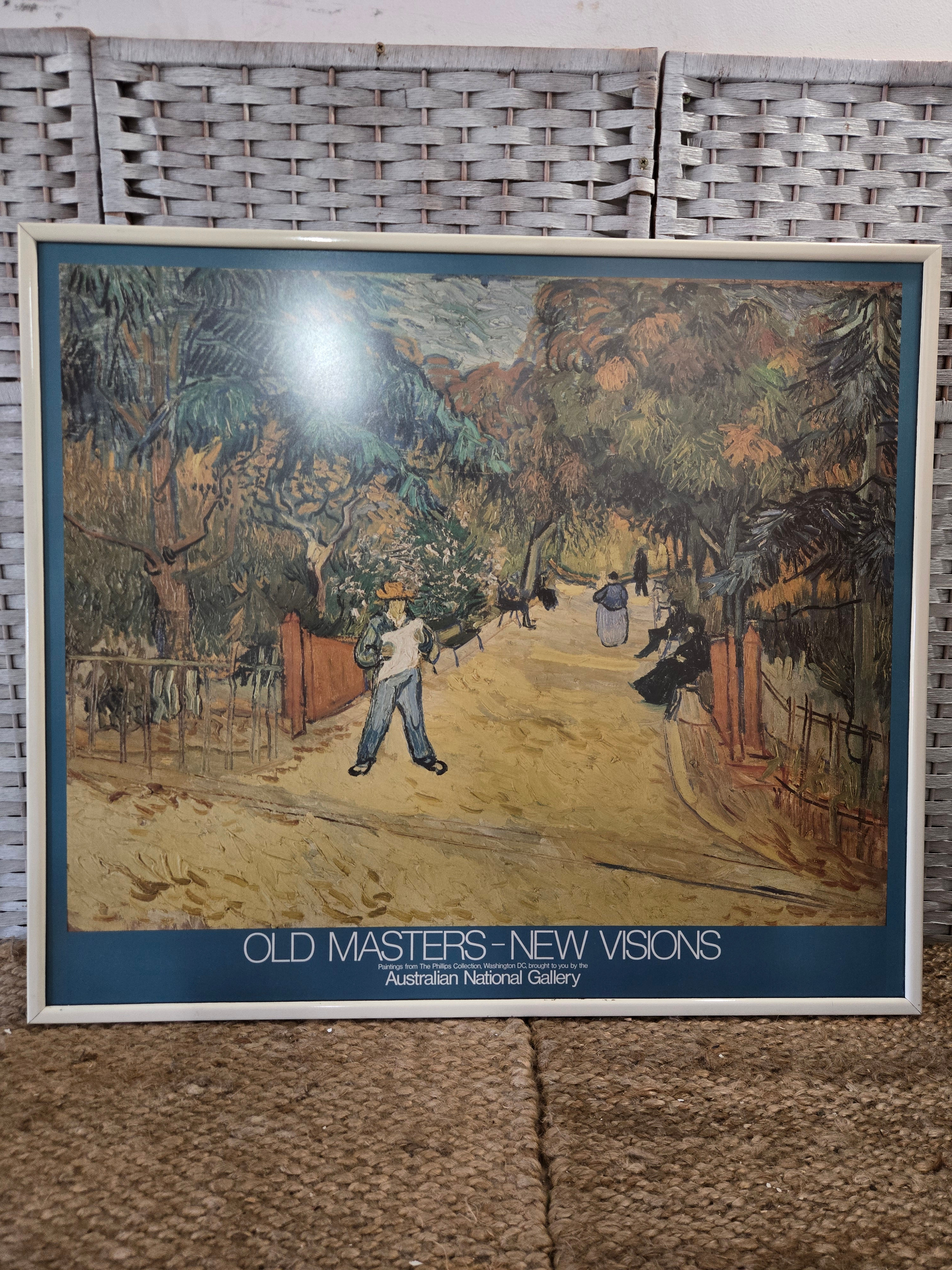 Frame print Old masters new visions Australian National Gallery Entrance to the