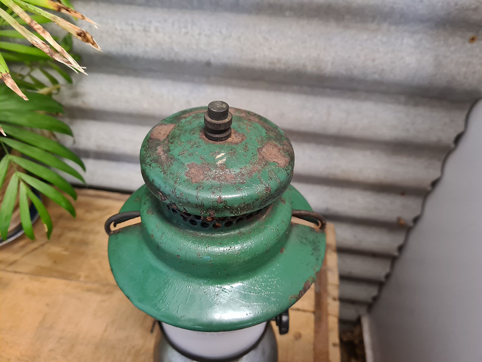 Thumbnail: Vintage coleman 249 scout kerosene oil lantern lamp Enamel Green
