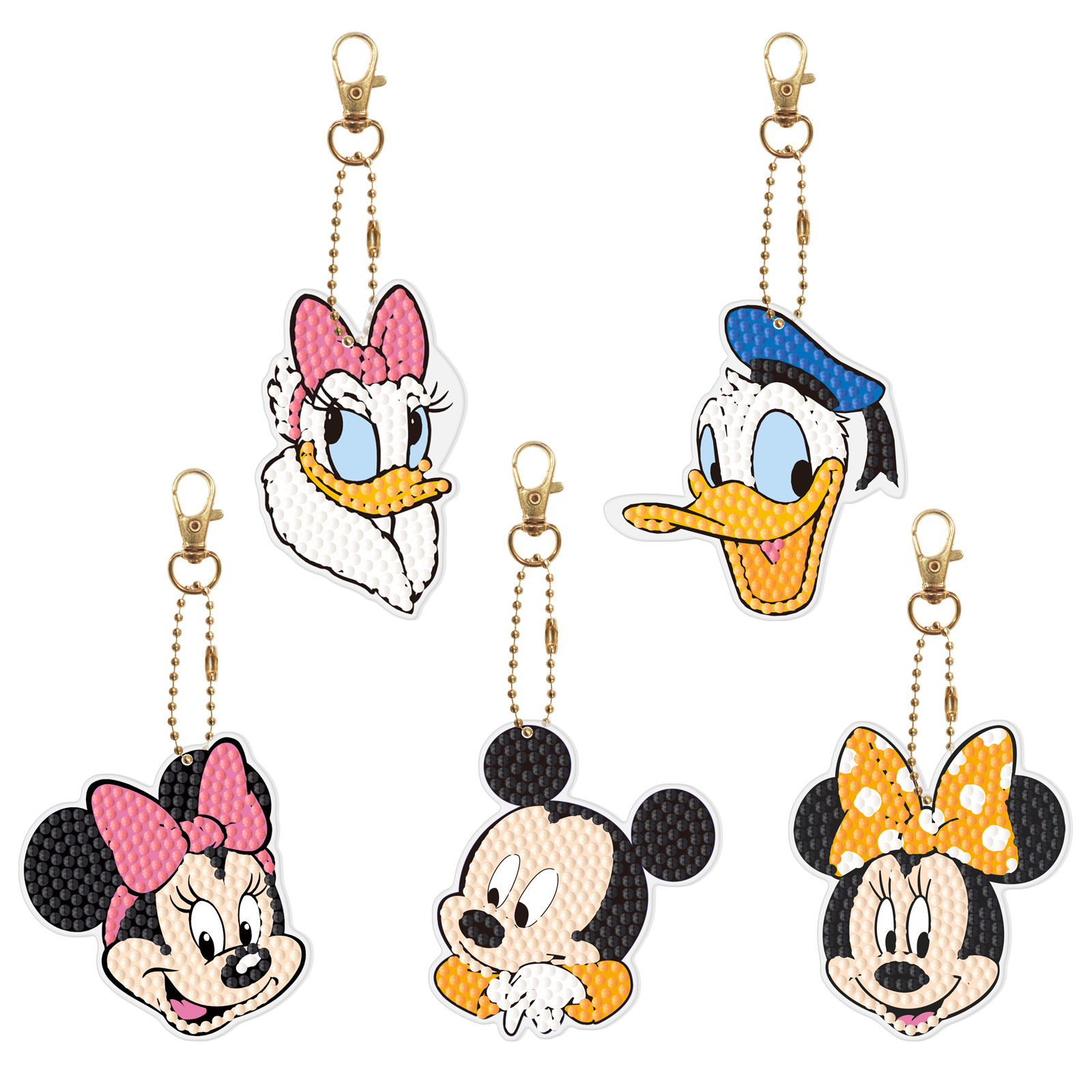 Sleutelhangers Mickey en Donald Duck (set 126)