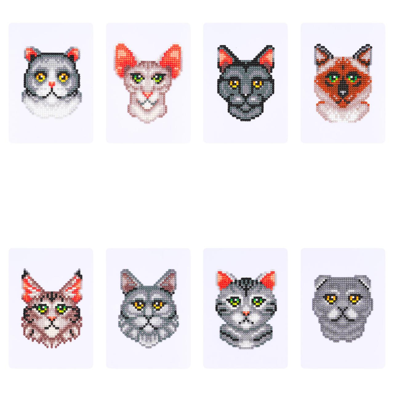 Minipaintings Katten 1 (set 040)