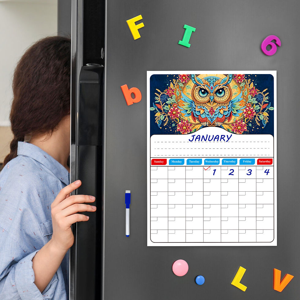 Thumbnail: Whiteboard kalender Uil 1 (set 10)
