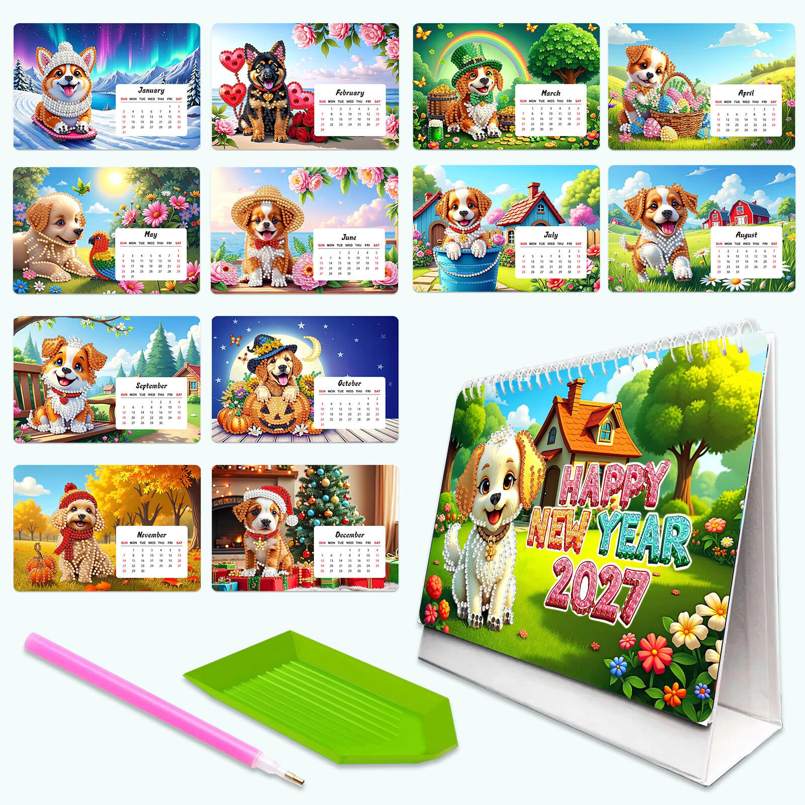 Kalender 2027 Honden (set 011)