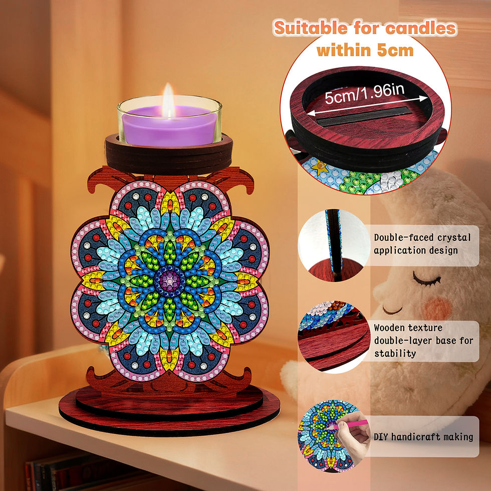 Thumbnail: Kaarsenhouder Mandala (set 306)