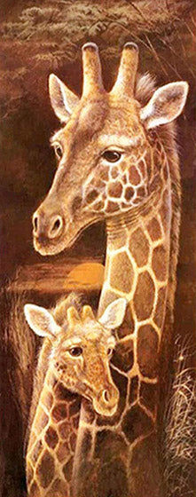 Thumbnail: Wilde dieren met jong 30x70