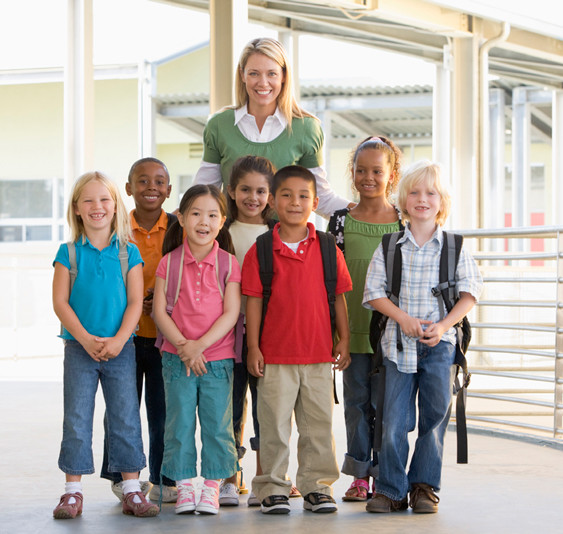 Teacher With Students