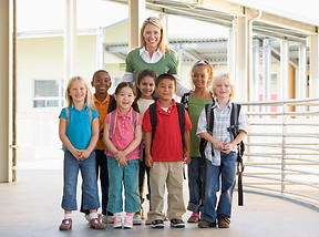Teacher With Students
