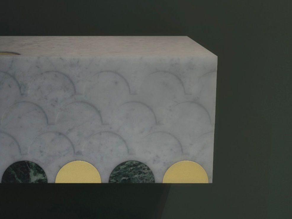 Nela design cabinet made of marble