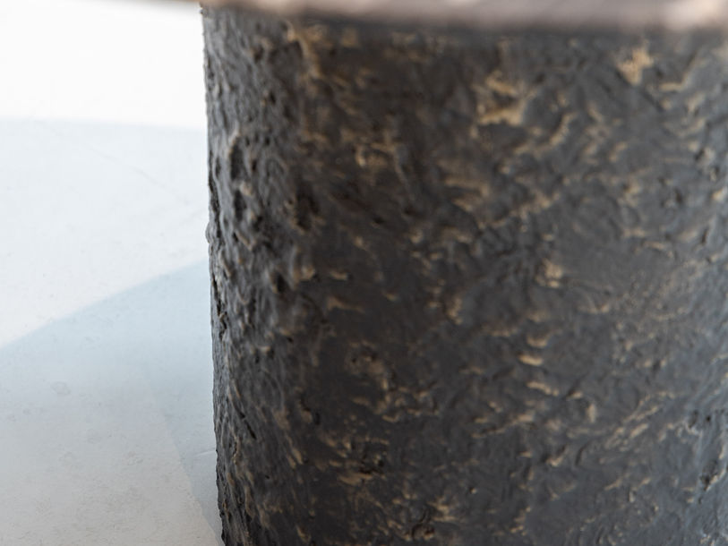 Bronze marble dining table customizable with Serafini