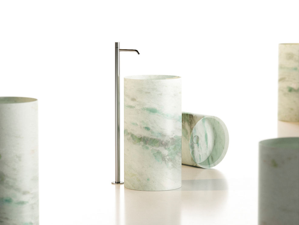 Circle high made of Pinta Verde Marble