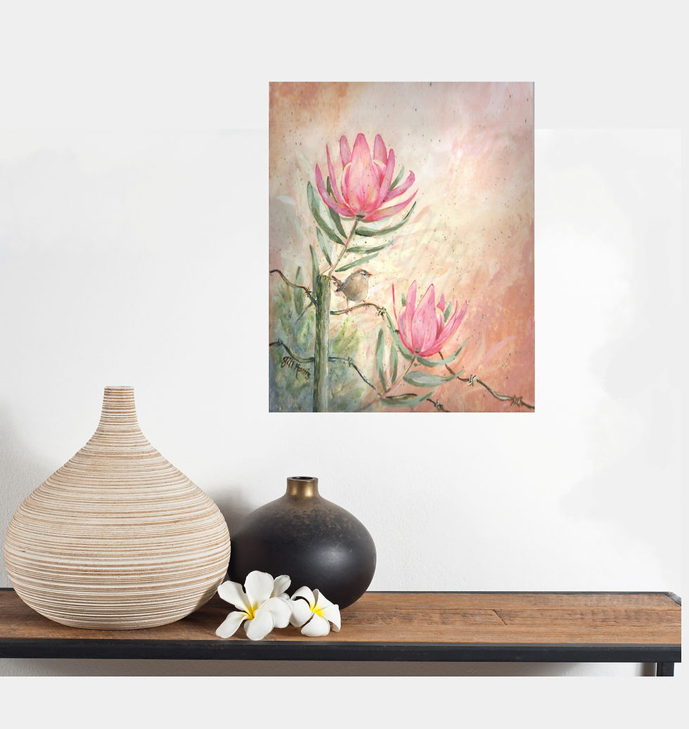 Thumbnail: PRINT AVAILABLE - "Little Leucadendron Lady"