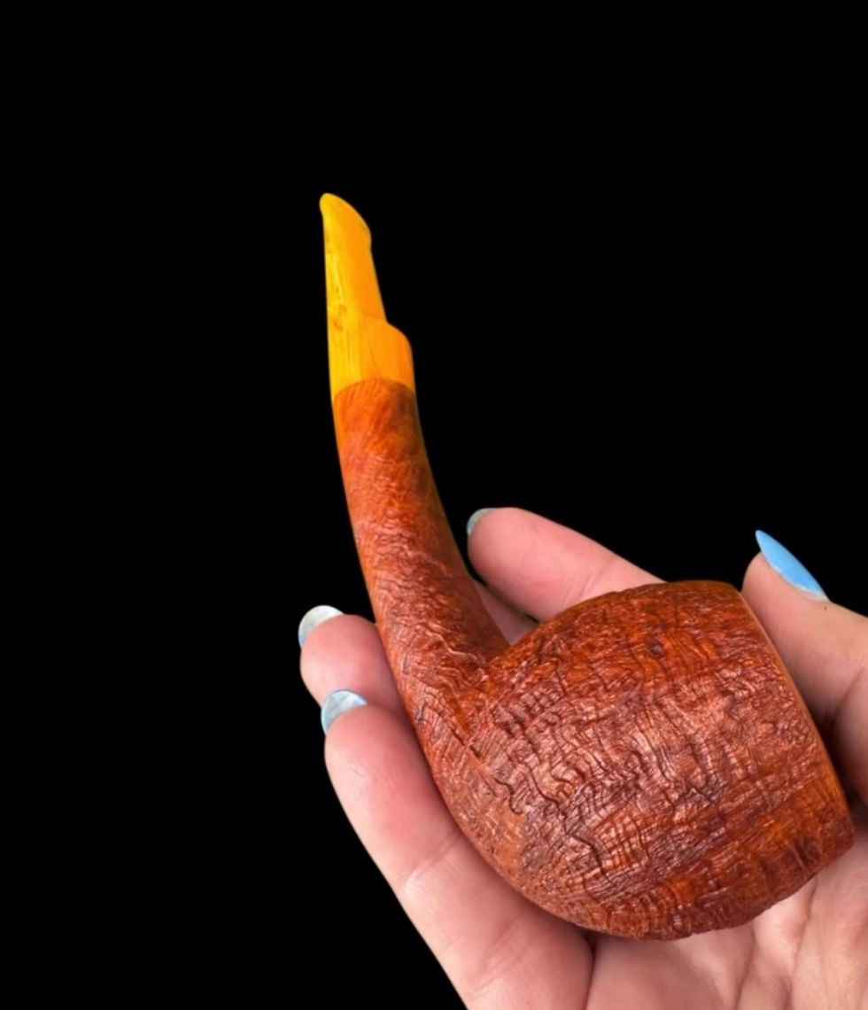 Thumbnail: Bestik: Blasted Freehand with Vibrant Gold stem 