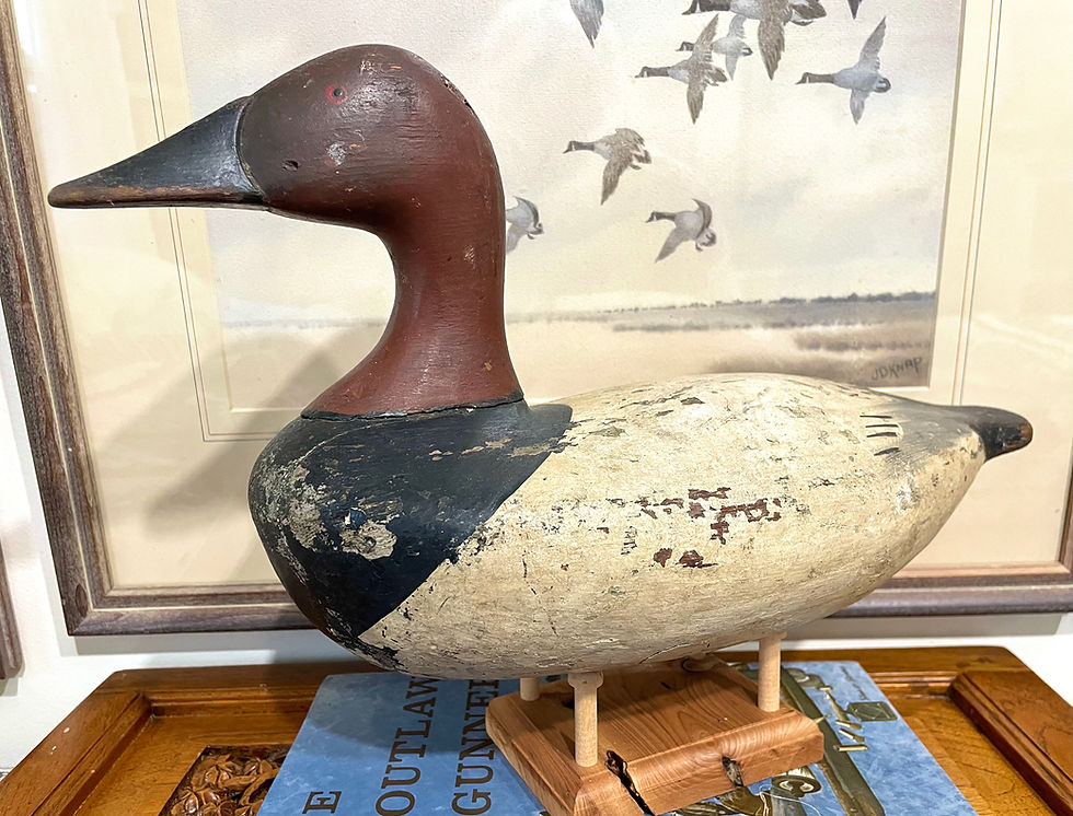 Thumbnail: Classic Upper Chesapeake Bay High Head Canvasback Decoy