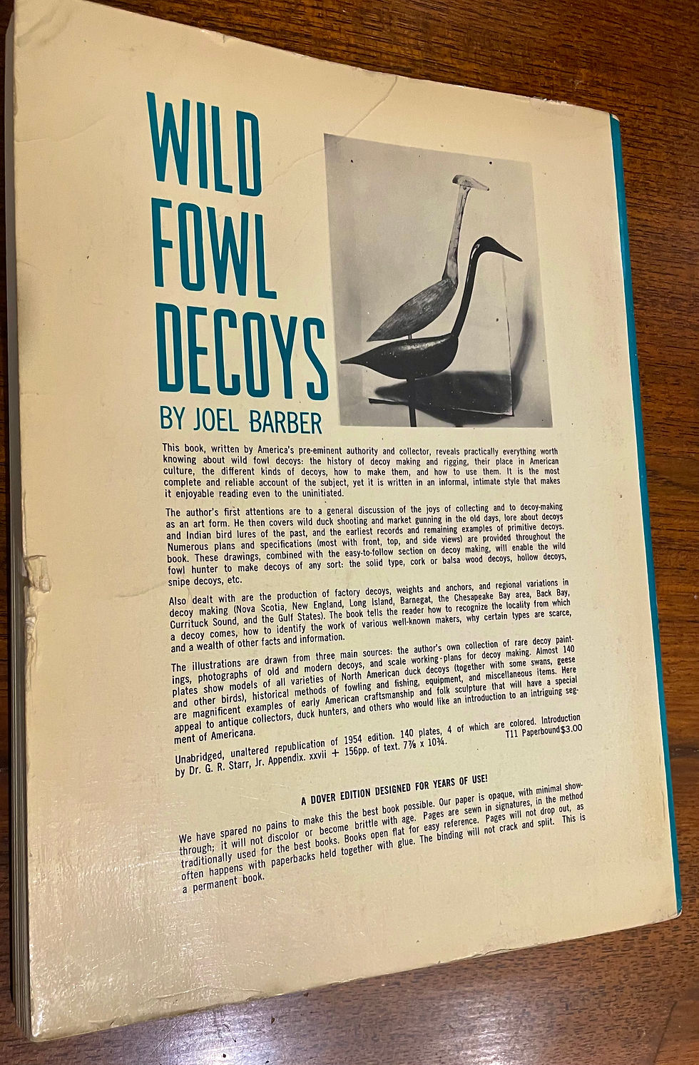 Thumbnail: Wildfowl Decoys By Joel Barber Paperback Signed by Madison Mitchell…His copy