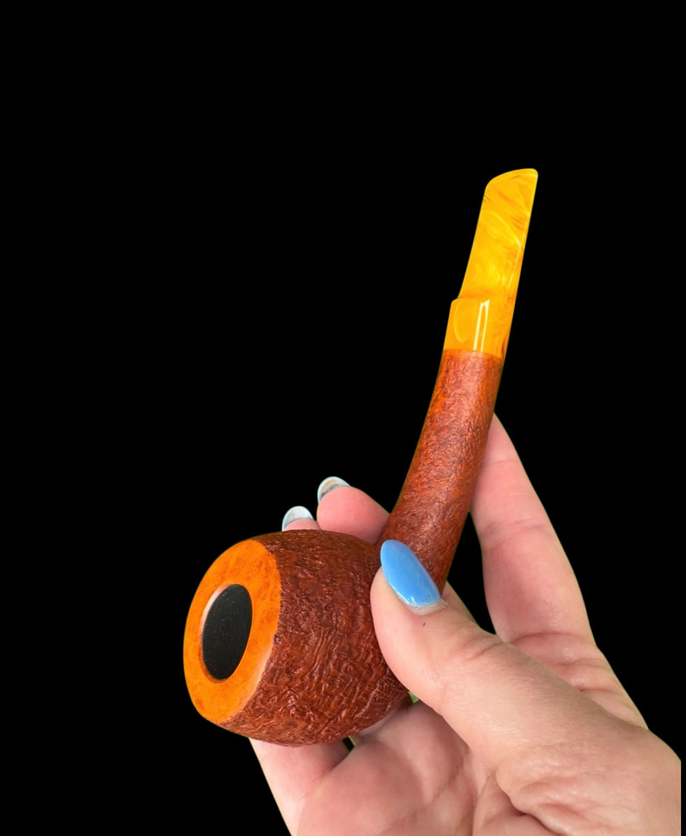 Thumbnail: Bestik: Blasted Freehand with Vibrant Gold stem 