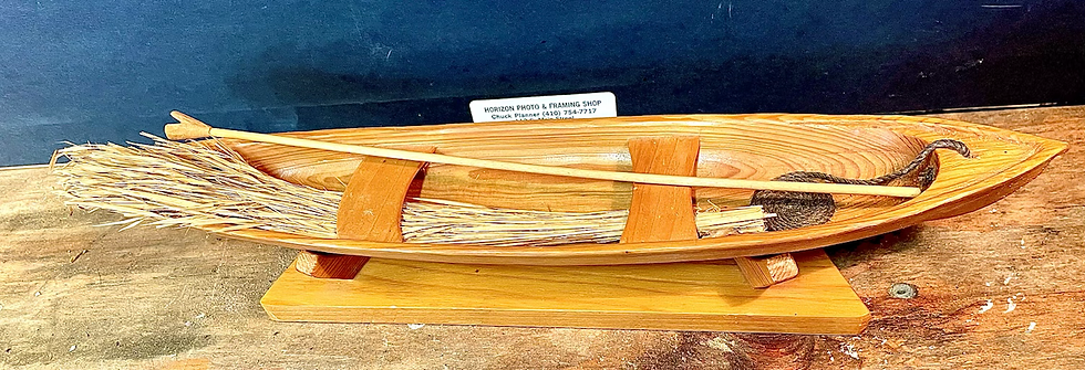 Thumbnail: Classic Cypress  Cajun Pirogue Model by L. A. Dugas from Slidell, LA. 3/1986.