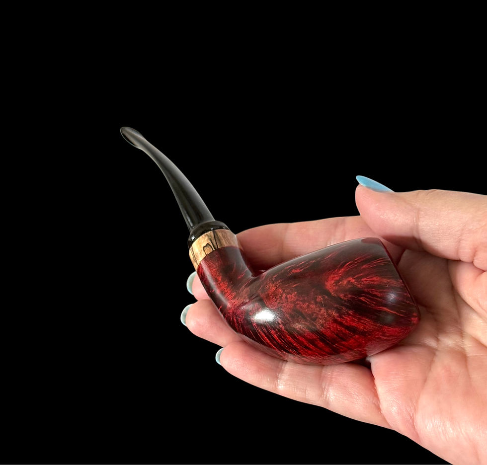 Thumbnail: C.M. Pipes 🇧🇪: Bent Egg with spalted beechwood  