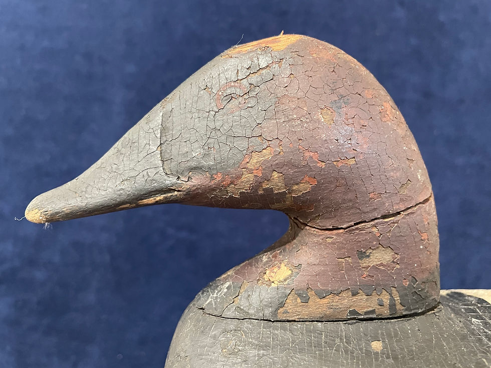 Thumbnail: Sold- John Graham Canvasback Decoy with "PK Barnes" brand