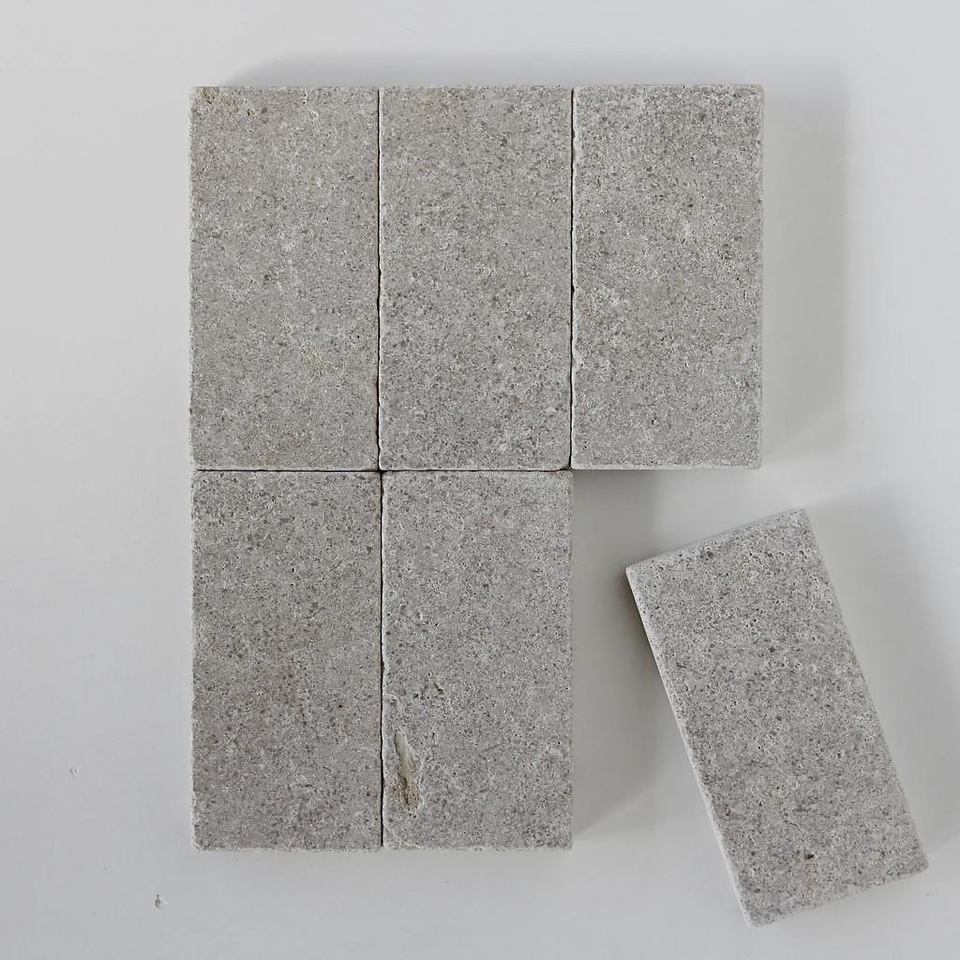 Grey Moroccan Limestone for contemporary facade