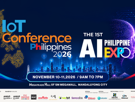 Event banner for the 4th Internet of Things Conference Philippines and 1st AI Philippine Expo on November 10–11, 2026, at SM Megamall.