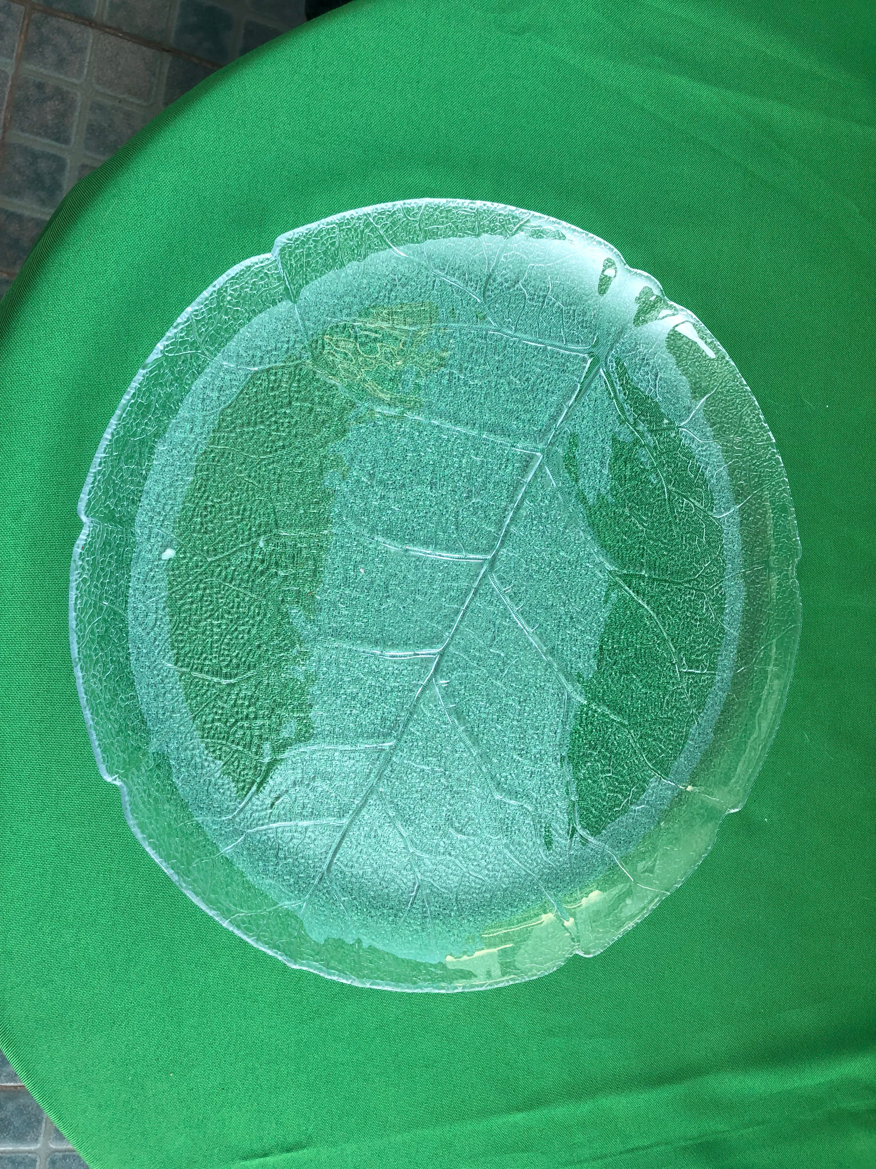 Prato de Bolo Decorativo de Vidro 3