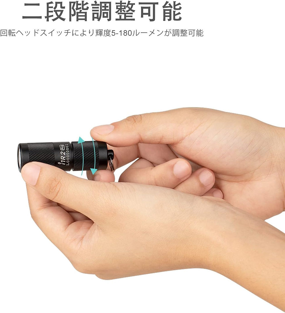 EOS懐中電灯 180ルーメン ミニライト キーホルダー フラッシュライト
