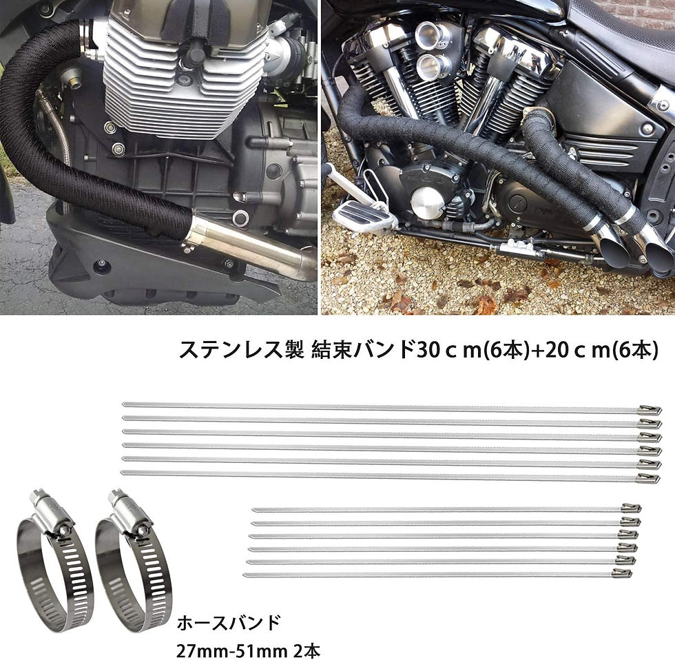 サムネイル： 耐熱布 自動車やバイクのマフラー(5CM*10M)