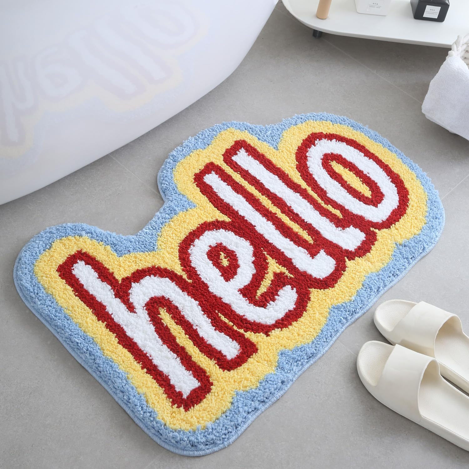 バスマット hello 50*80cm 足拭きマット