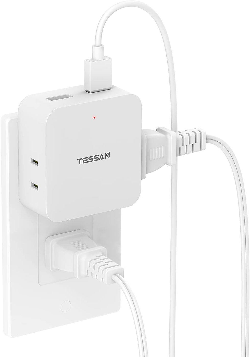 USB 電源タップ 3個AC口 2個USBポート