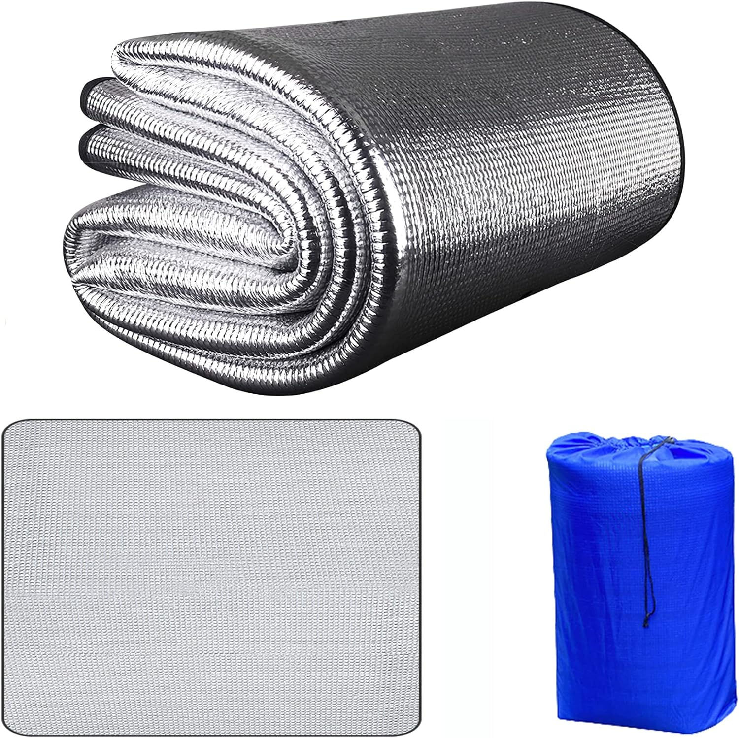 8mm 銀マット 極厚 アルミフィルム ピングシート 両面アルミ