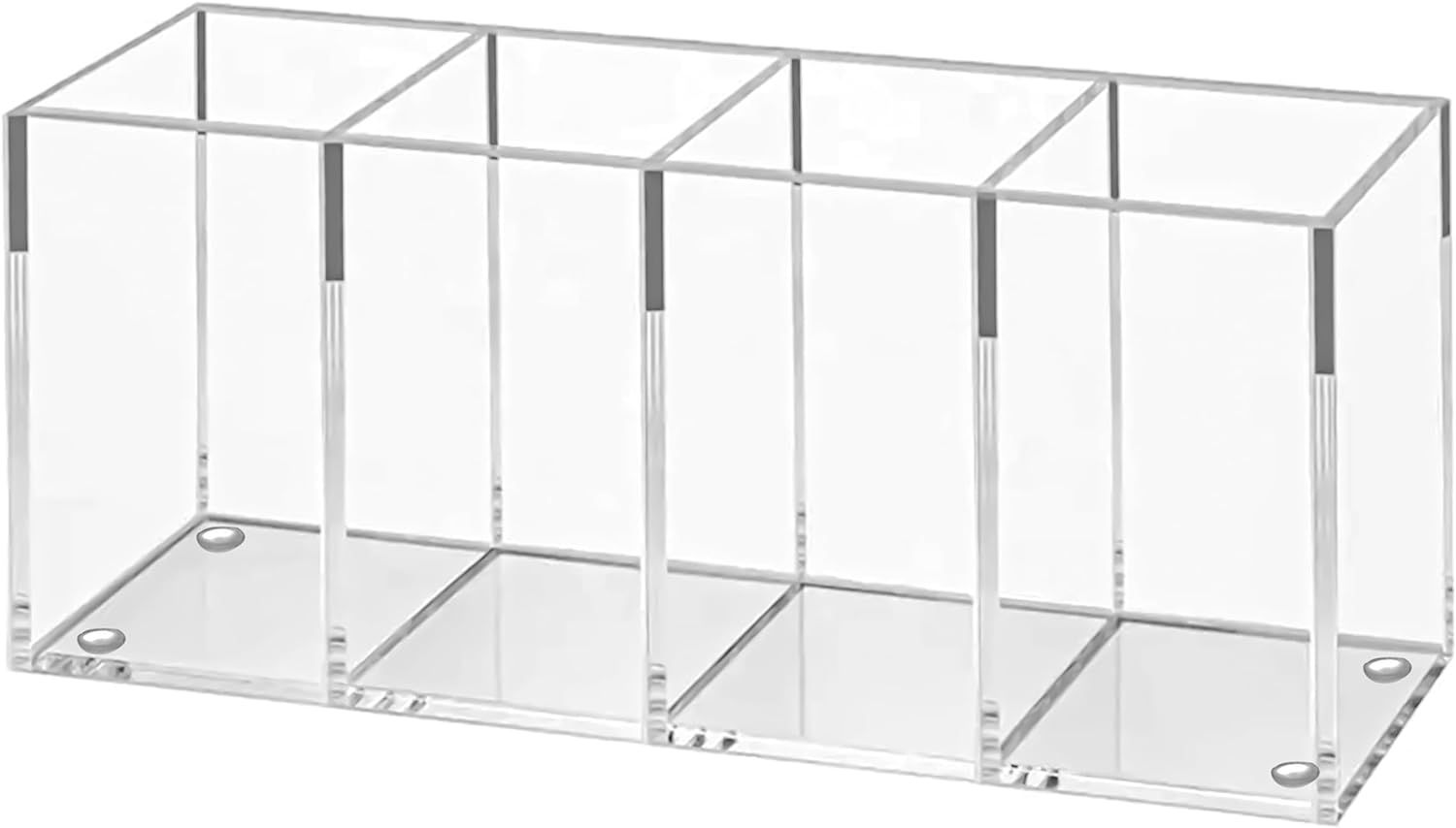 ペンスタンド ペン入れ ペン立て アクリル 4格 仕切り